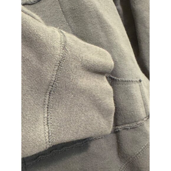 Volcom Womens Fleece Lined Hoodie Size L Gray Pink Winged Heart Print Zip Up - Picture 5 of 8